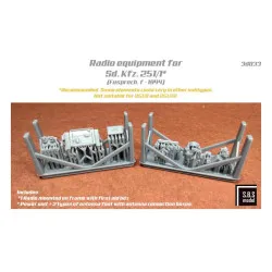 Sbs 3d033 1/35 Radio Equipment For Sd.kfz. 251/1 Fusprech.f 1944