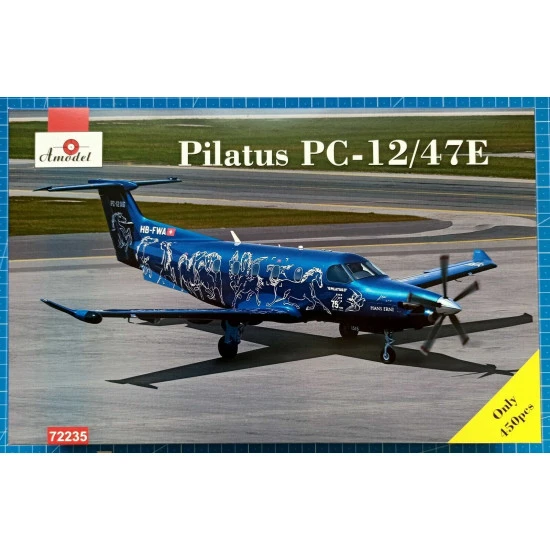 Amodel 72235 1/72 Pilatus Pc 12 47e Passenger Aircraft Plastic Model Kit Amodel 72235 1/72 Pilatus Pc 12 47e Passenger Aircraft Plastic Model Kit