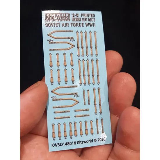 Kits World Kw3d148016 1/48 3d Decal Wwii Soviet Air Force Fighter Seat Belt Yakovlev Lavochkin