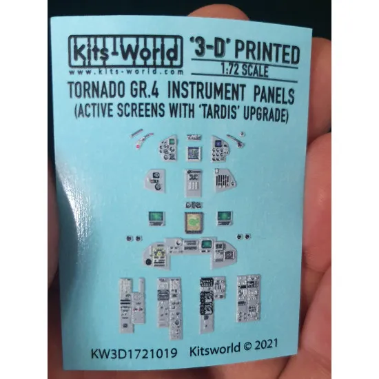 Kits World Kw3d1721019 1/72 Instrument Panels Panavia Tornado Gr4 Active Screens