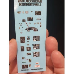 Kits World Kw3d1721024 1/72 Cockpit Instrument Panel Avro Lancaster B.i B.iii