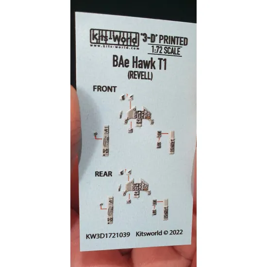 Kits World 3d1721039 1/72 3d Decal Instrument Panels,bae Hawk T1 For Italeri