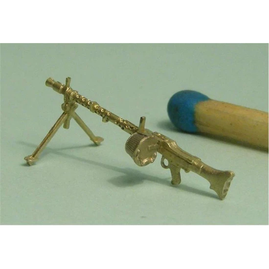 MG-34 machine gun with bipod Brass 1/72 Mini World 7218 MG-34 machine gun with bipod Brass 1/72 Mini World 7218