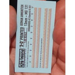 Kits World Kw3da3202 1/32 3d Decal German Ammunition Belts 13mm Mg 131 400 Rounds