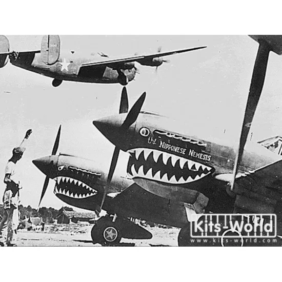 Kits World Kw132030 1/32 Decal For Curtiss P-40 Warhawks