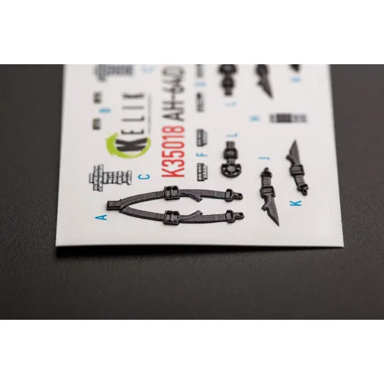 Kelik K35018 1/35 Ah-64d Apache Interior 3d Decals For Takom Kit Accessories For Aircraft