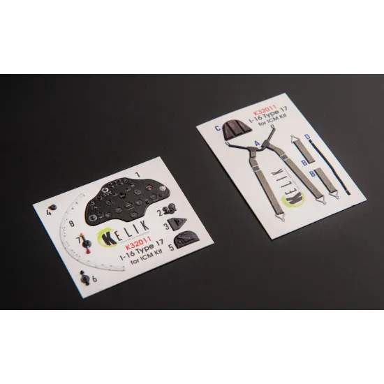 Kelik K32011 1/32 I 16 Type 17 Interior 3d Decal For Icm Kit 3d Accessories