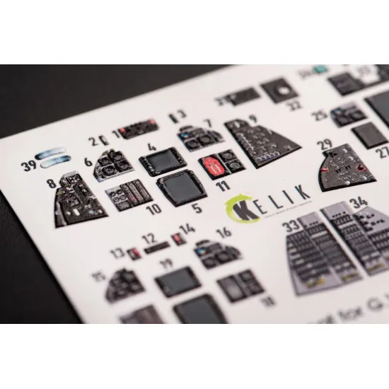 Kelik K48066 1/48 F 14b Tomcat Interior 3d Decals For Gwh Kit