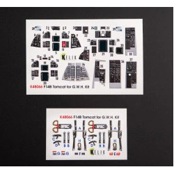 Kelik K48066 1/48 F 14b Tomcat Interior 3d Decals For Gwh Kit