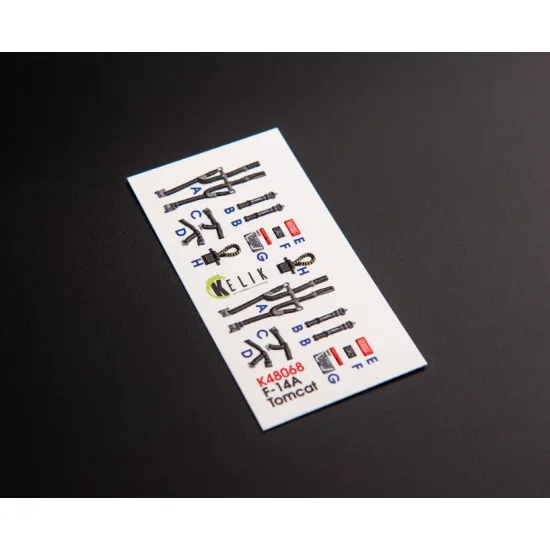 Kelik K48068 1/48 F 14a Tomcat Late Interior 3d Decals For Tamiya Kit