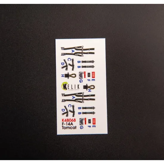 Kelik K48068 1/48 F 14a Tomcat Late Interior 3d Decals For Tamiya Kit