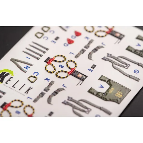 Kelik K48070 1/48 F 4e Phantom Ii Interior 3d Decals For Meng Kit