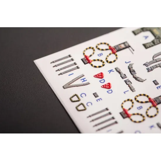 Kelik K48070 1/48 F 4e Phantom Ii Interior 3d Decals For Meng Kit