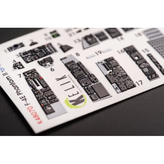 Kelik K48070 1/48 F 4e Phantom Ii Interior 3d Decals For Meng Kit