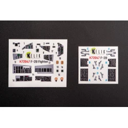 Kelik K72047 1/72 Jasdf F 2b Fighter Interior 3d Decals For Finemolds Kit