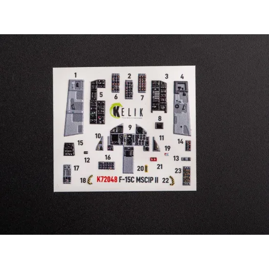 Kelik K72048 1/72 F 15c Msip Ii Eagle Interior 3d Decals For Gwh