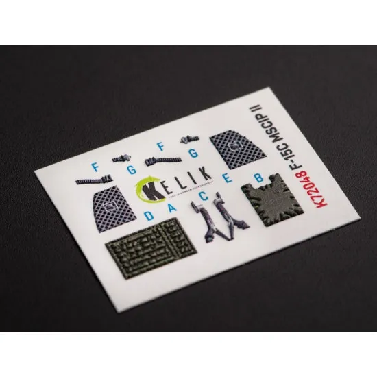 Kelik K72048 1/72 F 15c Msip Ii Eagle Interior 3d Decals For Gwh