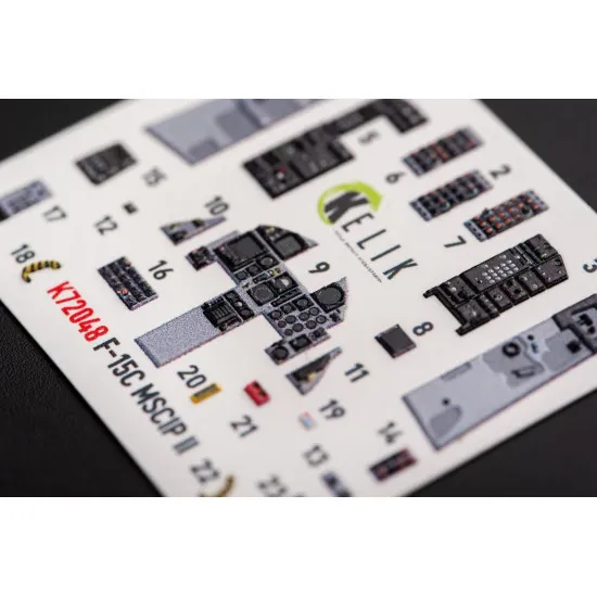 Kelik K72048 1/72 F 15c Msip Ii Eagle Interior 3d Decals For Gwh