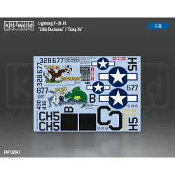 Kits World Kw132041 1/32 Decal Lockheed P-38 Lightning Little Buckaroo Gung Ho