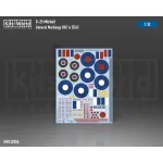 Kits World Kw132050 1/32 Decal For N/A B-25 Mitchell General Markings Raf/Seac