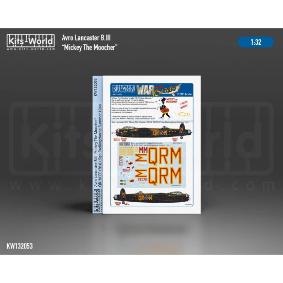 Kits World Kw132053 1/32 Decal For Avro Lancaster B Mk.iii