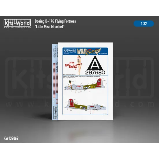 Kits World Kw132062 1/32 Decal For Boeing B-17g Flying Fortress
