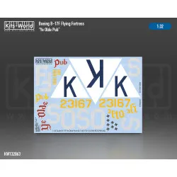 Kits World Kw132063 1/32 Decal For Boeing B-17f Flying Fortress