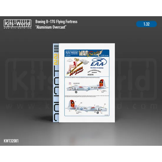 Kits World Kw132081 1/32 Decal For Boeing B-17g Flying Fortress