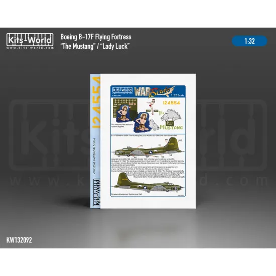 Kits World Kw132092 1/32 Decal For Boeing B-17f Flying Fortress