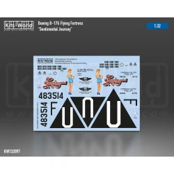 Kits World Kw132097 1/32 Decal For Boeing B-17g Flying Fortress