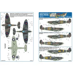 Kits World Kw132102 1/32 Decal Spitfire Mkiia P7350 Royal Air Force