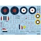 Kits World Kw132103 1/32 Decal Spitfire Mkiia P7350 Royal Air Force