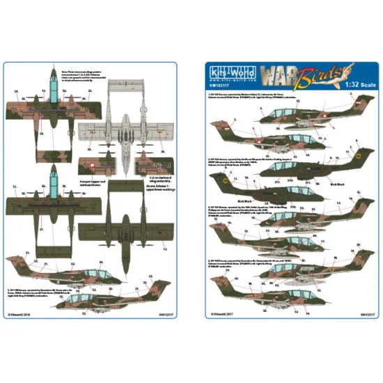 Kits World Kw132117 1/32 Decal For Ov-10 Bronco Accessories For Aircraft