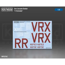 Kits World Kw132142 1/32 Decal For Avro Lancaster Bomber B Mk X Exterminator
