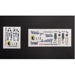 Kelik K72051 1/72 Mirage 2000n Interior 3d Decals For Dream Model Kit