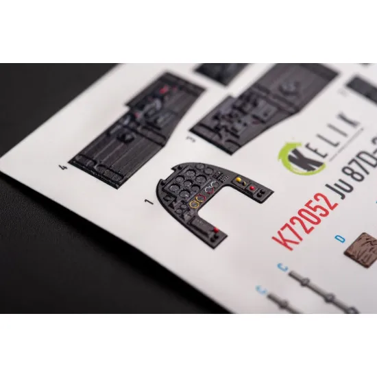 Kelik K72052 1/72 Junkers Ju87d3n D7 Interior 3d Decals For Fujimi Hobby 2000 Kit