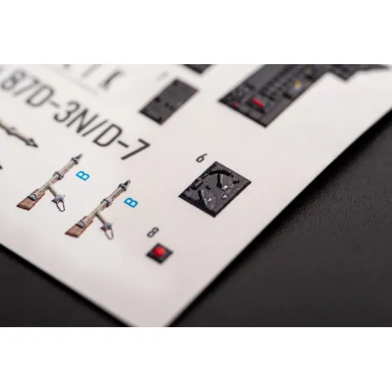 Kelik K72052 1/72 Junkers Ju87d3n D7 Interior 3d Decals For Fujimi Hobby 2000 Kit