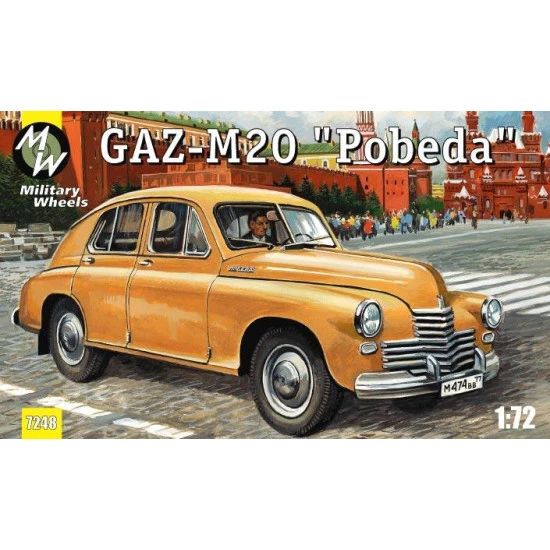 GAZ-M20 Pobeda Soviet car 1/72 Military Wheels 7248 GAZ-M20 Pobeda Soviet car 1/72 Military Wheels 7248