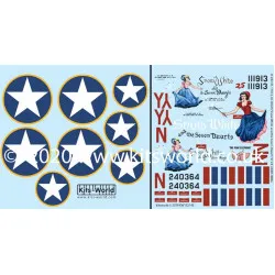 Kits World Kw132148 1/32 Decal For B-24d Liberator Pink Elephant