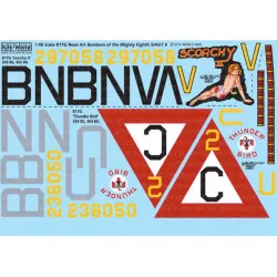 Kits World Kw148016 1/48 Decal For Boeing B-17g Flying Fortress Accessories Kit