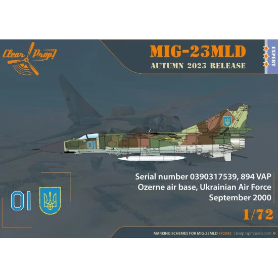 Clear Prop 72042 1/72 Mig 23mld The Last Ukrainian Flogger K Model Kit