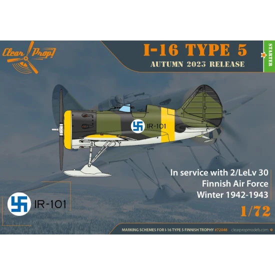 Clear Prop 72048 1/72 I 16 Type 5 In Finnish Service Plastic Model Kit
