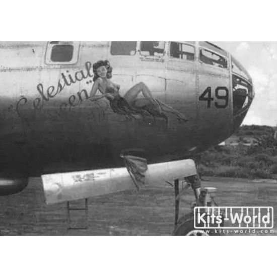 Kits World Kw148082 1/48 B-29 Super Fortress B-29-25-mo 42-65306 The Outlaw