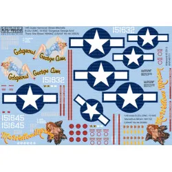 Kits World Kw148111 1/48 Decal For B-25j Mitchell Accessories For Aircraft