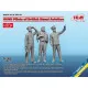 Icm 32118 1/32 Pilots Of British Naval Aviation Wwii 3 Figures Plastic Kit