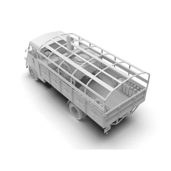 Icm 35415 1/35 Ahn Gulaschkanone Wwii German Mobile Field Kitchen Model Kit