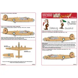 Kits World Kw148122 1/48 Decal For B-24d Liberator Accessories For Aircraft