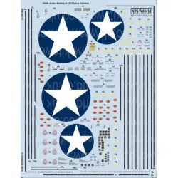 Kits World Kw148127 1/48 Decal For Boeing B-17 F Flying Fortress