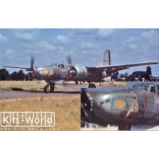 Kits World Kw148173 1/48 Decal For A-26 Douglas Invaders Accessories Kit