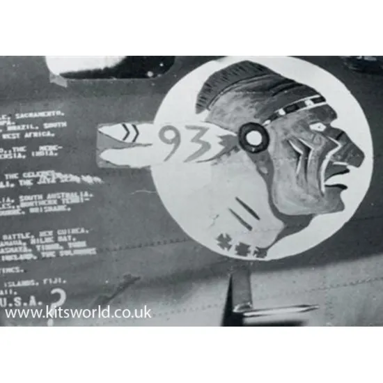 Kits World Kw148179 1/48 Decal For Boeing B-17e Flying Fortress